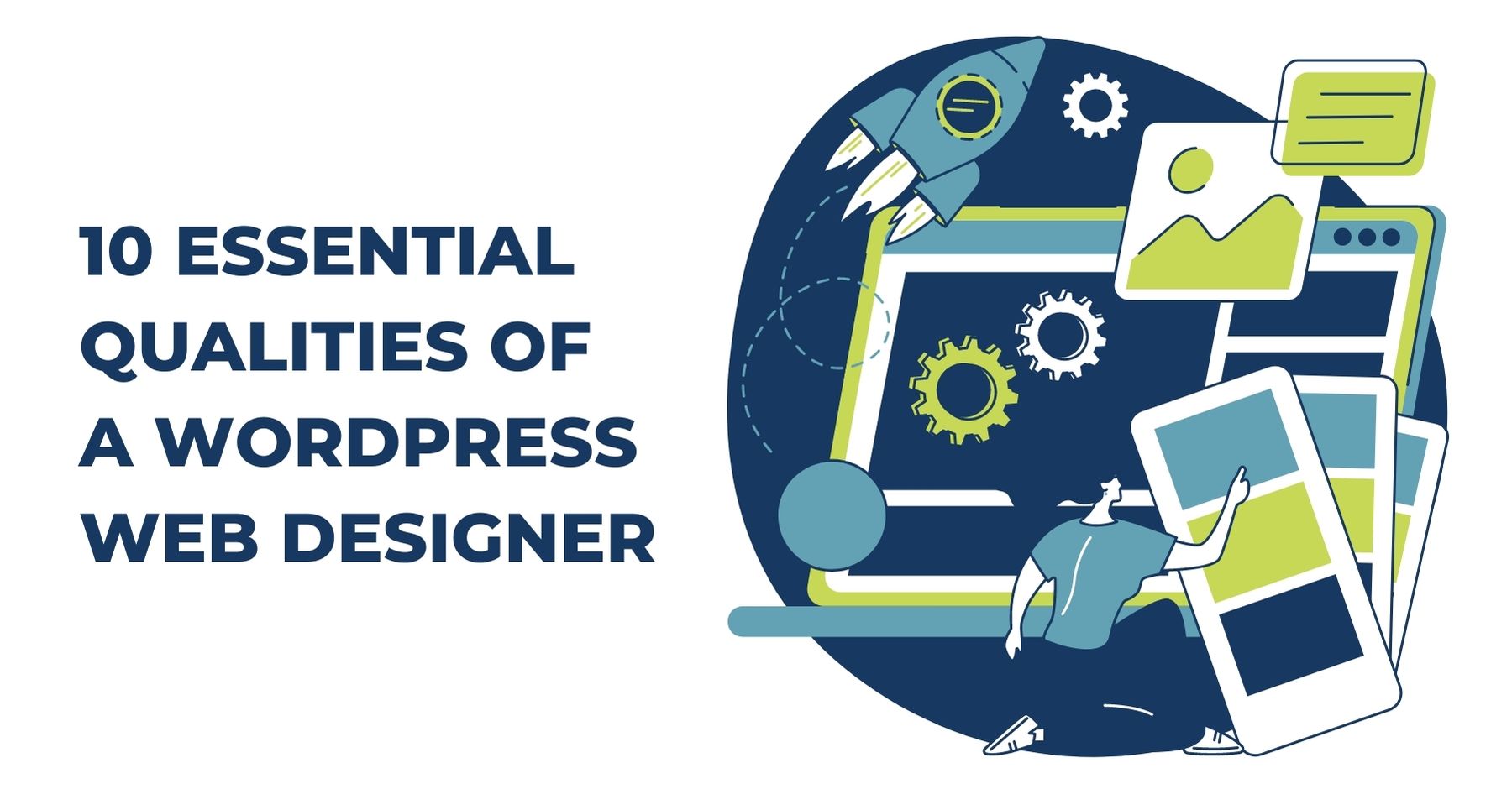 Wordpress web designer at work